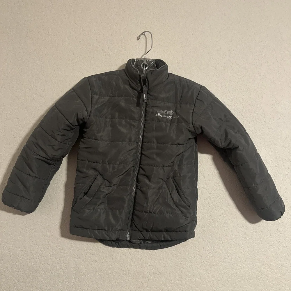 Eddie Bauer Jacket Kids XS-5/6 Puffer Quilted Full Zip Lightweight Outdoor Coat